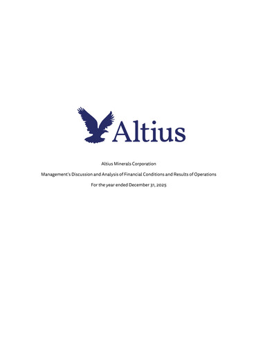 Thumbnail Altius Minerals Financial Report 2025