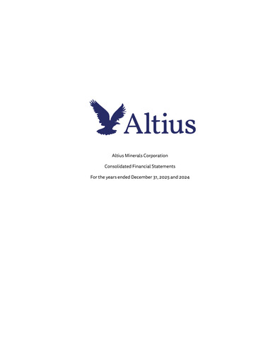 Thumbnail Altius Minerals Financial Statement 2025