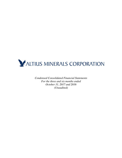 Vorschaubild Altius Minerals Quartalsbericht 2017-q2