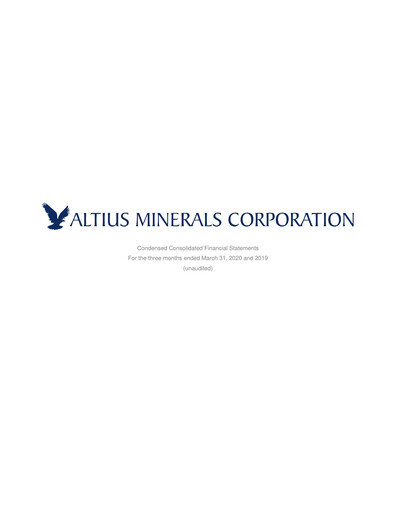 Vorschaubild Altius Minerals Quartalsbericht 2020-q1