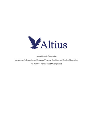 Vorschaubild Altius Minerals Quartalsbericht 2026-q1