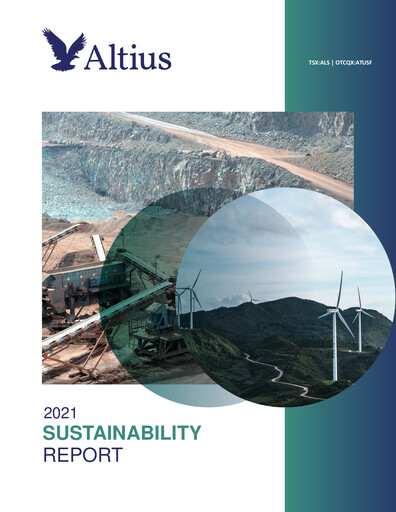 Thumbnail Altius Minerals Sustainability Report 2021