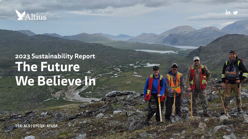 Thumbnail Altius Minerals Sustainability Report 2023