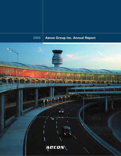 Thumbnail Aecon Group Annual Report 2003