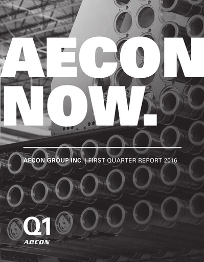 Thumbnail Aecon Group Quarterly Report 2016-q1
