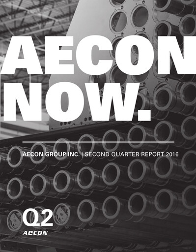 Thumbnail Aecon Group Quarterly Report 2016-q2