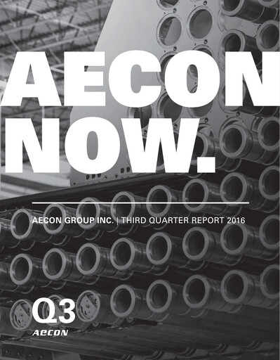 Thumbnail Aecon Group Quarterly Report 2016-q3