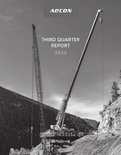 Thumbnail Aecon Group Quarterly Report 2022-q3