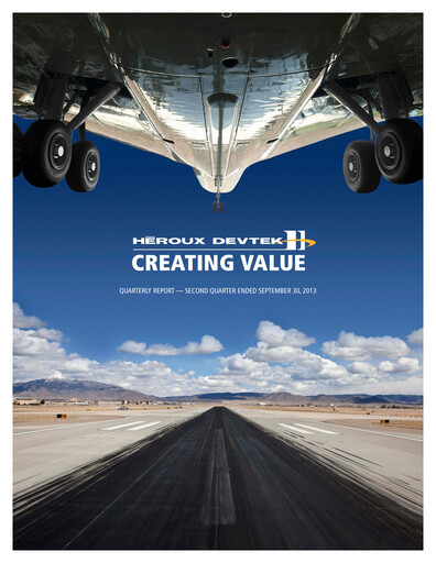 Vorschaubild Héroux-Devtek Quartalsbericht 2014-q2