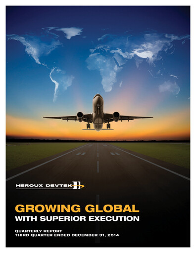 Vorschaubild Héroux-Devtek Quartalsbericht 2015-q3