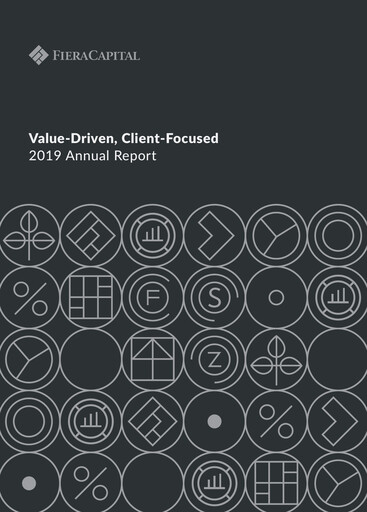 Thumbnail Fiera Capital Annual Report 2019