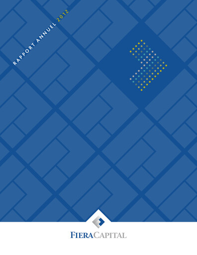 Thumbnail Fiera Capital Annual Report 2012