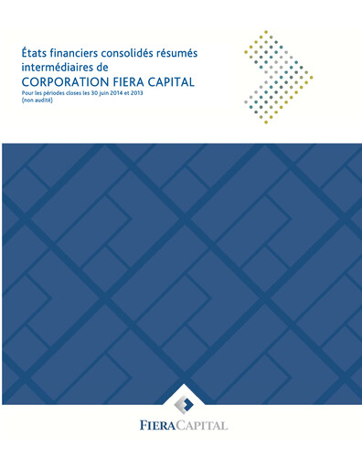 Thumbnail Fiera Capital Financial Statement 2014-q2