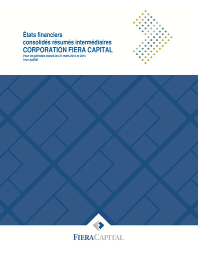 Thumbnail Fiera Capital Financial Statement 2016-q1