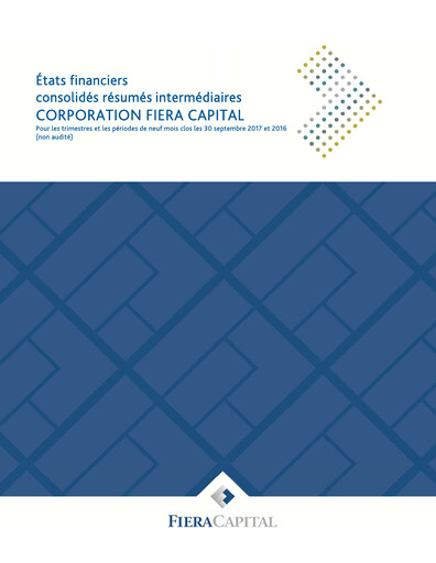 Thumbnail Fiera Capital Financial Statement 2017-q3