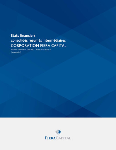 Thumbnail Fiera Capital Financial Statement 2018-q1
