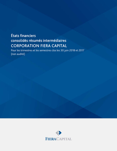 Thumbnail Fiera Capital Financial Statement 2018-q2