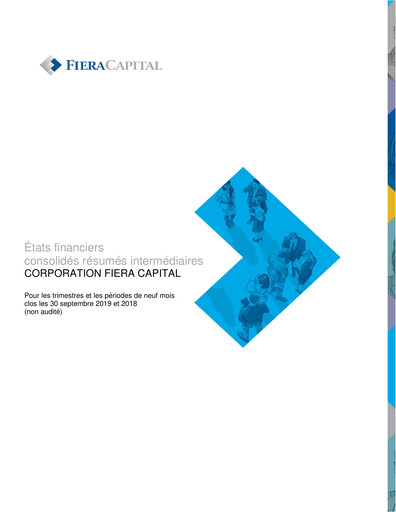 Thumbnail Fiera Capital Financial Statement 2019-q3