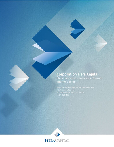 Thumbnail Fiera Capital Financial Statement 2021-q3
