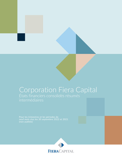 Thumbnail Fiera Capital Financial Statement 2022-q3