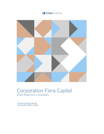 Thumbnail Fiera Capital Financial Statement 2023-q4