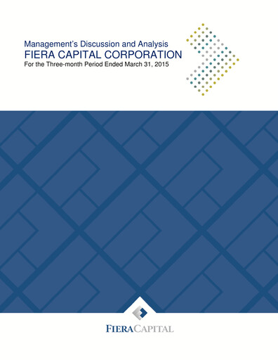 Thumbnail Fiera Capital Quarterly Report 2015-q1