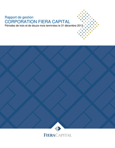 Thumbnail Fiera Capital Quarterly Report 2013-q4