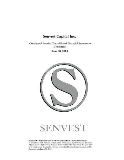 Thumbnail Senvest Capital Quarterly Report 2015-q2