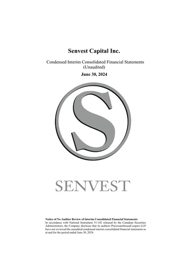 Thumbnail Senvest Capital Quarterly Report 2024-q2