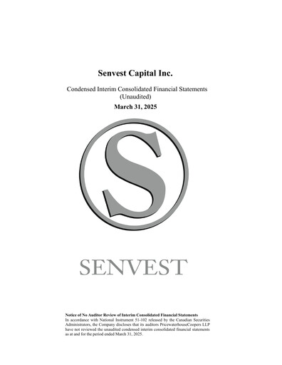 Thumbnail Senvest Capital Quarterly Report 2025-q1