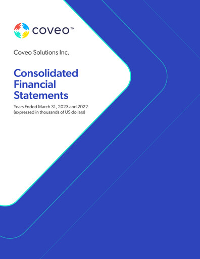Thumbnail Coveo Solutions Financial Statement fy2023