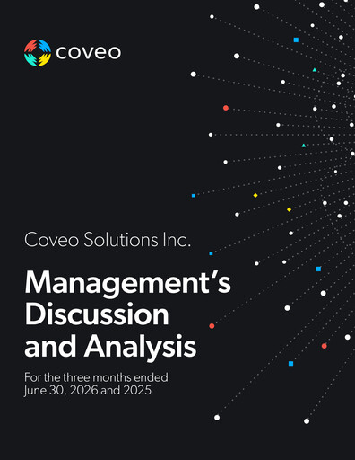 Thumbnail Coveo Solutions Quarterly Report fy2027-q1