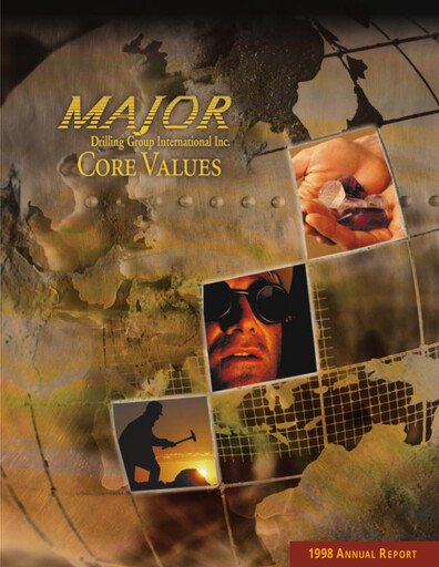Miniature Major Drilling Group International Rapport annuel 1998