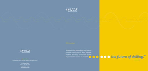 Miniature Major Drilling Group International Rapport annuel 2001