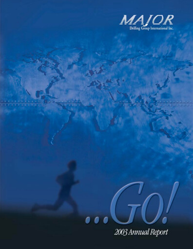 Miniature Major Drilling Group International Rapport annuel 2003