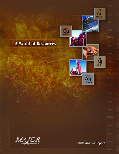 Miniature Major Drilling Group International Rapport annuel 2004