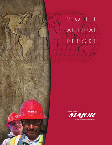 Miniature Major Drilling Group International Rapport annuel 2011