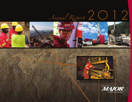 Miniature Major Drilling Group International Rapport annuel 2012