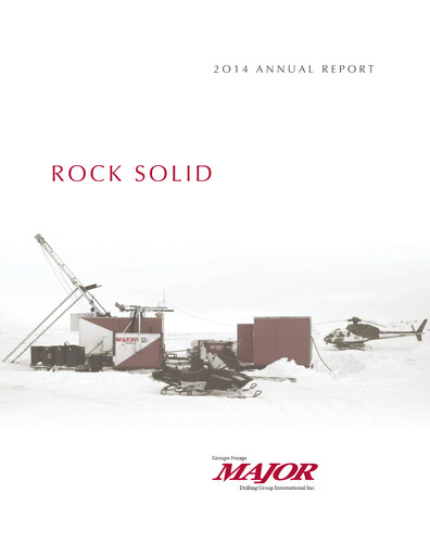 Miniature Major Drilling Group International Rapport annuel 2014