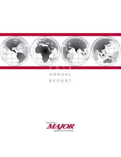 Miniature Major Drilling Group International Rapport annuel 2016