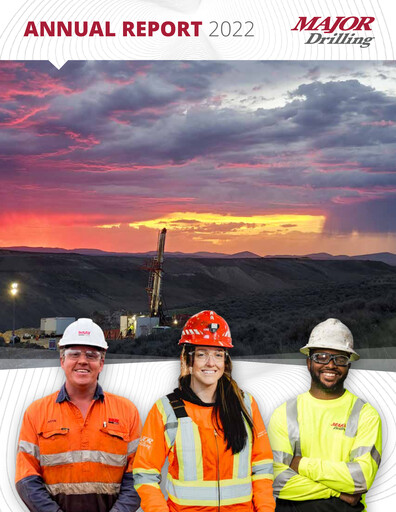 Miniature Major Drilling Group International Rapport annuel 2022