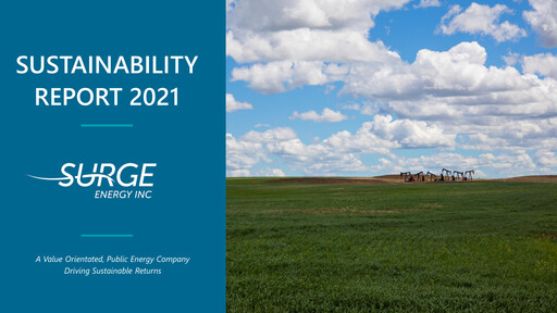 Thumbnail Surge Energy Sustainability Report 2021