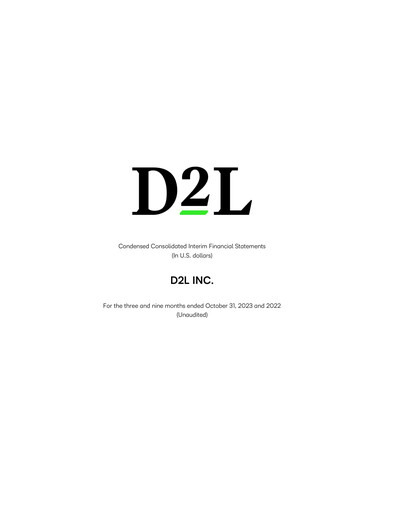 Thumbnail D2L Inc. Financial Statement fy2024-q3