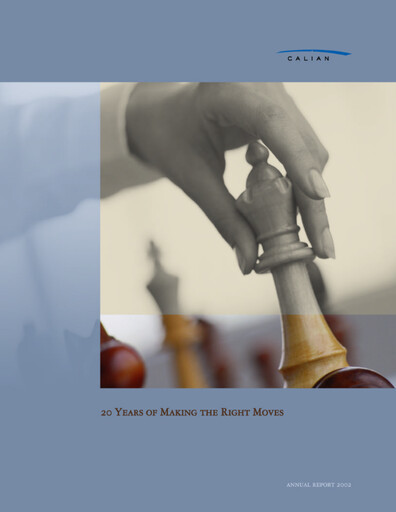 Thumbnail Calian Group Annual Report 2002