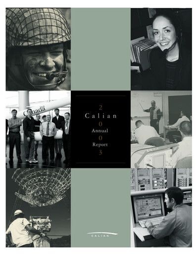 Thumbnail Calian Group Annual Report 2003
