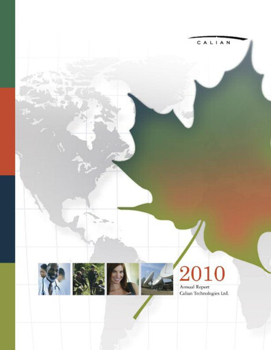 Thumbnail Calian Group Annual Report 2010