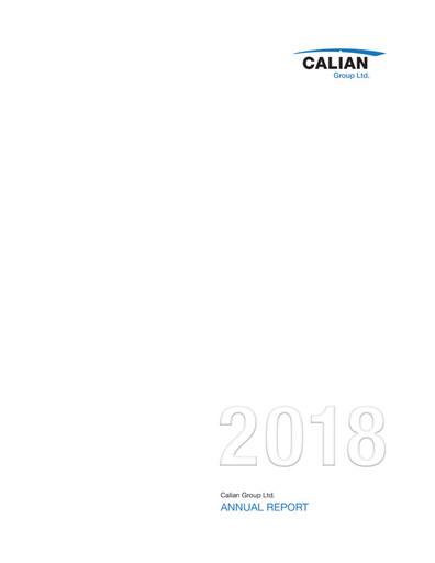 Thumbnail Calian Group Annual Report 2018