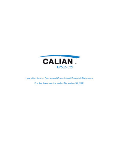 Thumbnail Calian Group Quarterly Report 2022-q1