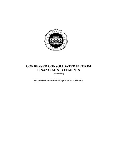 Miniature Wall Financial Corporation Rapport trimestriel fy2026-q1