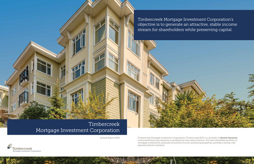 Thumbnail Timbercreek Financial Annual Report 2014